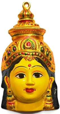 snehatrends Cute Varahalakshmi/Varamahalakshmi Metal face 8 inch Yellow Color Pack of 1 Decorative Showpiece  -  20.32 cm(Metal, Yellow)