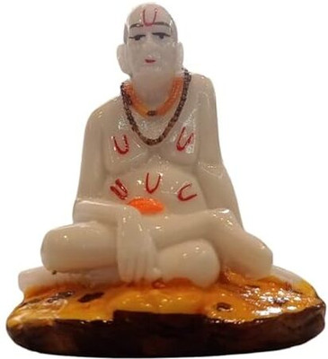 Gurucharan Gurucharan's Shri Swami Samarth Maharaj Akkalkot Idol Divine Statue Decorative Showpiece  -  11 cm(Marble, Multicolor)