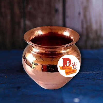 SBBCO Kalash Lota for Temple and Pooja articles Pack Of 1 || Kalash Lota for Pooja Copper Kalash(Height: 3 inch, Brown)