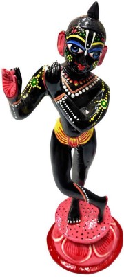 krishnagallery1 Brass Black Krishna Murti , Decorative Showpiece  -  17 cm(Brass, Black)
