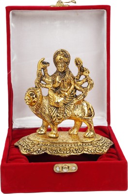 GIFTCITY Gold Plated Durga Maa Murti,Shero vali maa Decorative Showpiece  -  18 cm(Gold Plated, Gold)
