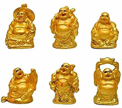SRH TRADERS Money kubera Decorative Showpiece  -  4 cm(Polyresin, Yellow)