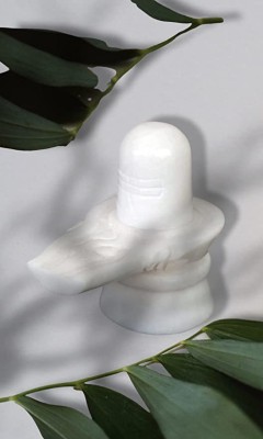 FLUKYCO Decorative Showpiece  -  6 cm(Marble, White)