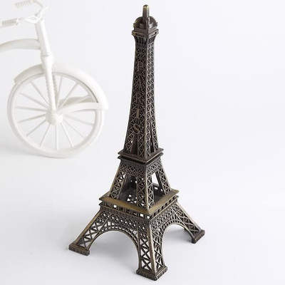 JANGI Amazing Eiffel Tower London Paris Decorative Showpiece Decorative Showpiece  -  13 cm(Metal, Copper)