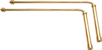 vastu vardan Vastu Brass Dowsing Rod With Handle (Width-8MM) Rod For Energy Detection Decorative Showpiece  -  13.5 cm(Brass, Gold)