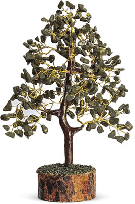 SOLAVA Pyrite Crystal Tree for Money - Pyrite Tree for Wealth Success Vastu Correction Decorative Showpiece  -  28 cm(Crystal, Gold)