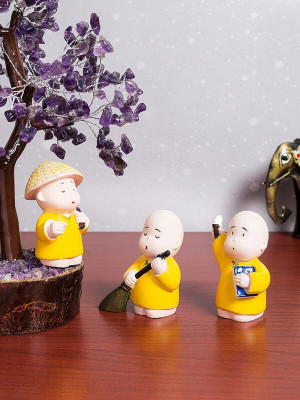 Handicraft Hub Decorative Showpiece  -  6.5 cm(Polyresin, Yellow)