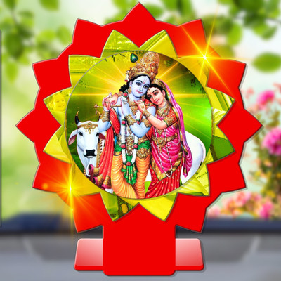 GiftsRange Krishna Govinda Gopal Madhusudana Kanha Car Dashboard Idol Decorative Showpiece  -  11 cm(Plastic, Multicolor)