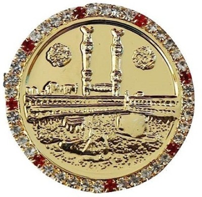 Dominion Care Makka Madina Gold Platad Coin Decorative Showpiece  -  2 cm(Gold Plated, Gold)