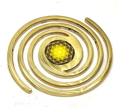 Plus Value Vastu Super Brass Helix for Vastu Dosh Nivaran Decorative Showpiece  -  0.5 cm(Brass, Gold)