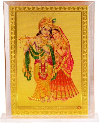 AUTOEASY Radhe Krishna idol for Car Dashboard/ Home/ Pooja/Office/ Study Table/Decoration Decorative Showpiece  -  9 cm(Plastic, Multicolor)