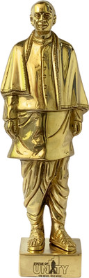 Kalarambh Brass Sardar Patel Statue Decorative Showpiece  -  22.35 cm(Brass, Yellow)
