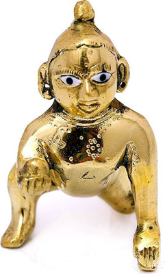 FOBHIYA Adiyogi Shiva God Idols Statue for car dashboard Decorative Showpieces (BLACK), Decorative Showpiece  -  6.8 cm(Brass, Gold)