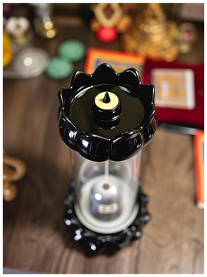 Starpion Ceramic & Resin Shivling Incense Backflow Smoke Fountain With 10 Incense Cones Decorative Showpiece  -  22 cm(Crystal, Glass, Multicolor)