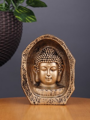 SPLICE Buddha Head Statue - Decorative Buddha Idol Showpiece Decorative Showpiece  -  9 cm(Polyresin, Green)