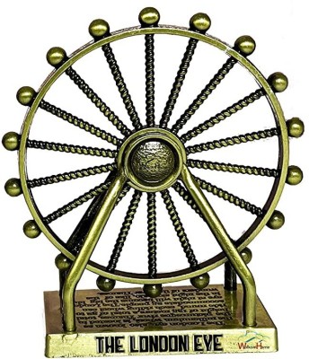 WolkomHome The London Eye Rotating Wheel showpiece 3.2 inch Decorative Showpiece  -  8.128 cm(Aluminium, Copper)