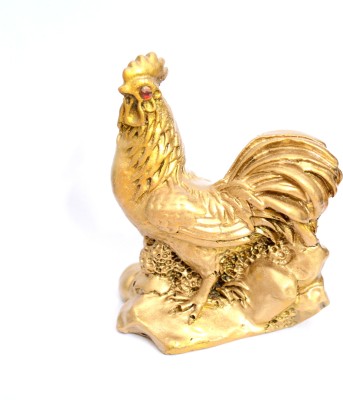 NISHKAM FengShui HEN for Good Health & Wealth & Prosperity Decorative Showpiece  -  11 cm(Polyresin, Gold)