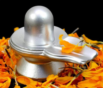 A & S VENTURES Shivling Pure Quality/Mercury Shivalinga 85gm Idol para Shivling Decorative Showpiece  -  4 cm(Silver, Silver)