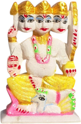 TEJASWI CRAFT White Marble Beautiful Handpainted Lord Kartik Decorative Showpiece  -  12 cm(Marble, Multicolor)