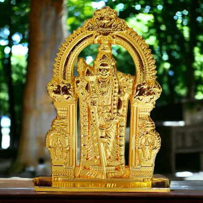 Shiv Jagdamba Automobile Showpiece Decorative Showpiece  -  4.5 cm(Metal, Gold)