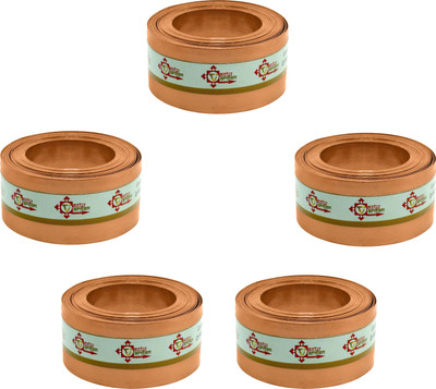 vastu vardan Vastu Copper Strip (Length- 8 Feet, Width- 1 Inch, Thickness- 0.2mm) (Pack of 5) Decorative Showpiece  -  0.02 cm(Brass, Copper)