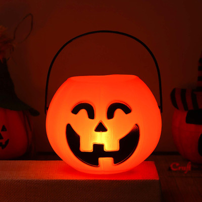 eCraftIndia Halloween - Bucket Decorative Showpiece  -  13 cm(Plastic, Multicolor)