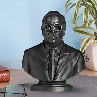 ARTDECOR Dr BR Ambedkar sculpture Decorative Showpiece  -  13 cm(Polyresin, Black)