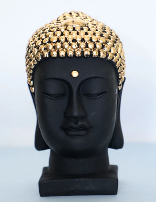 Casa Clasico Decorative Showpiece  -  25 cm(Resin, Black, Gold)