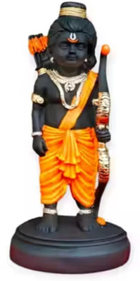 Jaanvi Nutan Emporium Shree Ram God Murti for Car Dashboard – Compact Hindu Idol for Table, Decorative Showpiece  -  8 cm(Resin, Black)