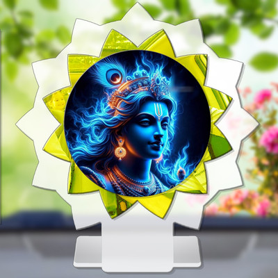 SANBIA Krishna Govinda Gopal Madhusudana Kanha Car Dashboard Idol Decorative Showpiece  -  11 cm(Plastic, Multicolor)