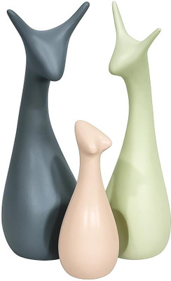 METIER Home Decoration Family Showpieces Decorative Showpiece  -  26 cm(Ceramic, Multicolor)