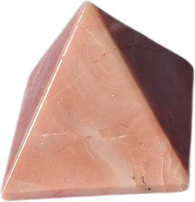 Maitri Export Cherry Quartz 1 inch Pyramid Decorative Showpiece  -  3 cm(Crystal, Pink)