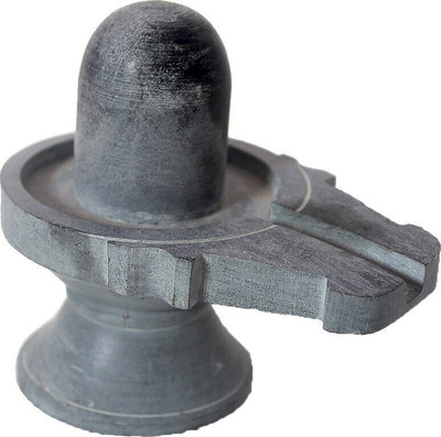 SBBCO Divine Edge Shivam Aura – Sacred Shivling for Home & Mandir Decorative Showpiece  -  7.9 cm(Stone, Grey)