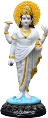 Good Gift 24 Good Gift 24 Marbal Finish Dhanvantari Statue/of Ayurveda Decorative Showpiece  -  23 cm(Polyresin, White)