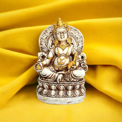 GLOBAL AROMA Lord Kuber Statue Goddess, Decorative Showpiece Decorative Showpiece  -  12 cm(Resin, White)