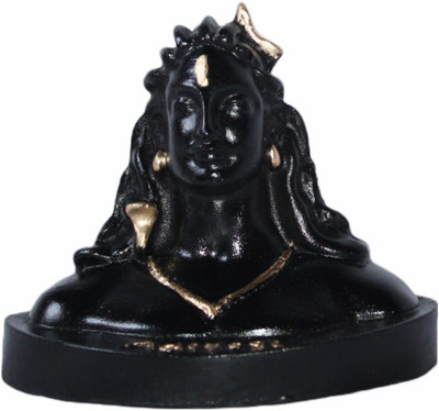 Adiyogi Black 8 cm Religious Idol & Figurine(Polyresin, Black)