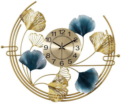 KT COLLECTION Clock Decorative Showpiece  -  52 cm(Iron, Multicolor)