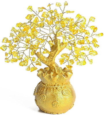 Sasha ES NA Decorative Showpiece  -  19 cm(Crystal, Gold)