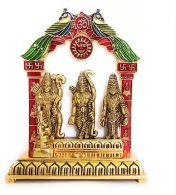 BBC BBC Best Quality metal Lord Shree Ram Darbar idol Decorative Showpiece  -  13.5 cm(Metal, Brass, Gold)