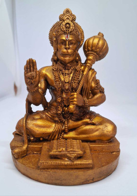 VE AND YOU Hanuman Idol For Car Dashboard Decorative Showpiece  -  18 cm(Fabric, Orange)