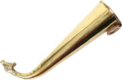 SBBCO Pure Brass Gaumukh Shringi || Gomukhi Abhishek Patra (5 cm, Pack of 1) Decorative Showpiece  -  5 cm(Brass, Gold)