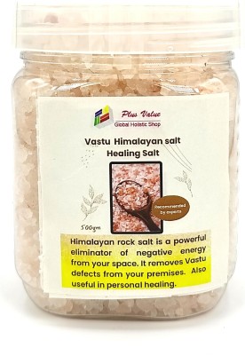 Plus Value Vastu Salt Himalayan Rock Salt 500gm – Purify Your Space Decorative Showpiece  -  12 cm(Crystal, Pink)