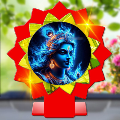 SANBIA Krishna Govinda Gopal Madhusudana Kanha Car Dashboard Idol Decorative Showpiece  -  11 cm(Plastic, Multicolor)