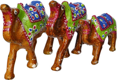 shanu craft and creation Decorative Showpiece  -  12 cm(Paper Mache, Yellow)