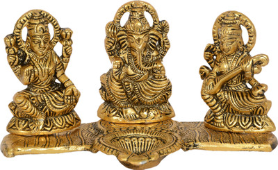 SHRI ASTHA VINAYAK Decorative Showpiece  -  15 cm(Aluminium, Gold)