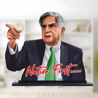 3DHUB Legendary Ratan Tata sir 3D Photo cut Decorative Showpiece  -  10 cm(Plastic, Multicolor)