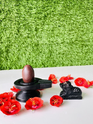 PUJARA SHIVLING ART Decorative Showpiece  -  3 cm(Stone, Multicolor)
