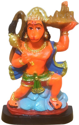 WINSOME COLLECTION Hanuman Ji Bajrangbali Idol Murti Statue Showpiece Decorative Showpiece  -  12 cm(Marble, Light Green)