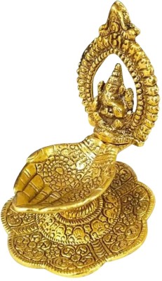 GURU JEE Decorative Showpiece  -  10 cm(Aluminium, Gold)