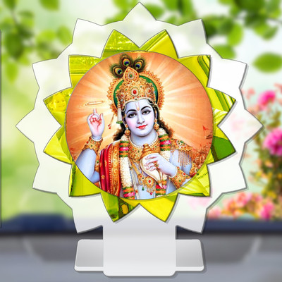 SANBIA Krishna Govinda Gopal Madhusudana Kanha Car Dashboard Idol Decorative Showpiece  -  11 cm(Plastic, Multicolor)